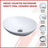 Above Counter Bathroom Vanity Oval Ceramic Basin