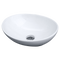 400mm Oval Ceramic Above Counter Bathroom Basin White Vanity Sink