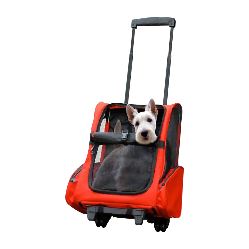 Dog Pet Safety Transport Carrier Backpack Trolley