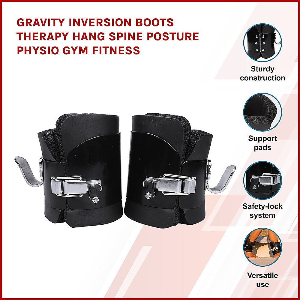 Gravity Inversion Boots for Back Therapy – Spine Decompression & Fitness Training