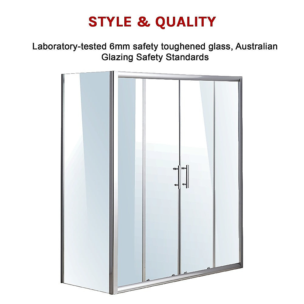 1700 X 700 Sliding Door Safety Glass Shower Screen