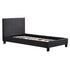 Single Linen Fabric Bed Frame Grey