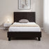 Single PU Leather Bed Frame Brown