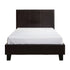 Single PU Leather Bed Frame Brown