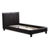 Single PU Leather Bed Frame Brown