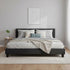 King Linen Fabric Bed Frame Grey