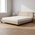 King Linen Fabric Bed Frame Beige