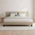 King Linen Fabric Bed Frame Beige