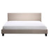 King Linen Fabric Bed Frame Beige