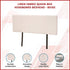 Linen Fabric Queen Bed Headboard Bedhead - Beige