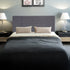 Linen Fabric Double Bed Headboard Bedhead - Grey