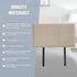 Linen Fabric Single Bed Headboard Bedhead - Beige