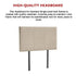 Linen Fabric Single Bed Headboard Bedhead - Beige