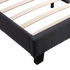 Queen Linen Fabric Bed Frame Grey