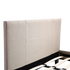 Double Linen Fabric Bed Frame Beige