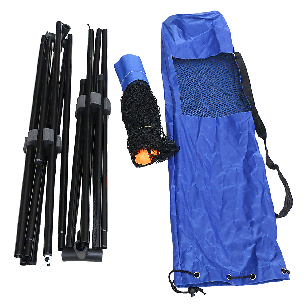 Portable Foldable 6m Tennis Net and Post Set with Steel Frame and Carry Bag