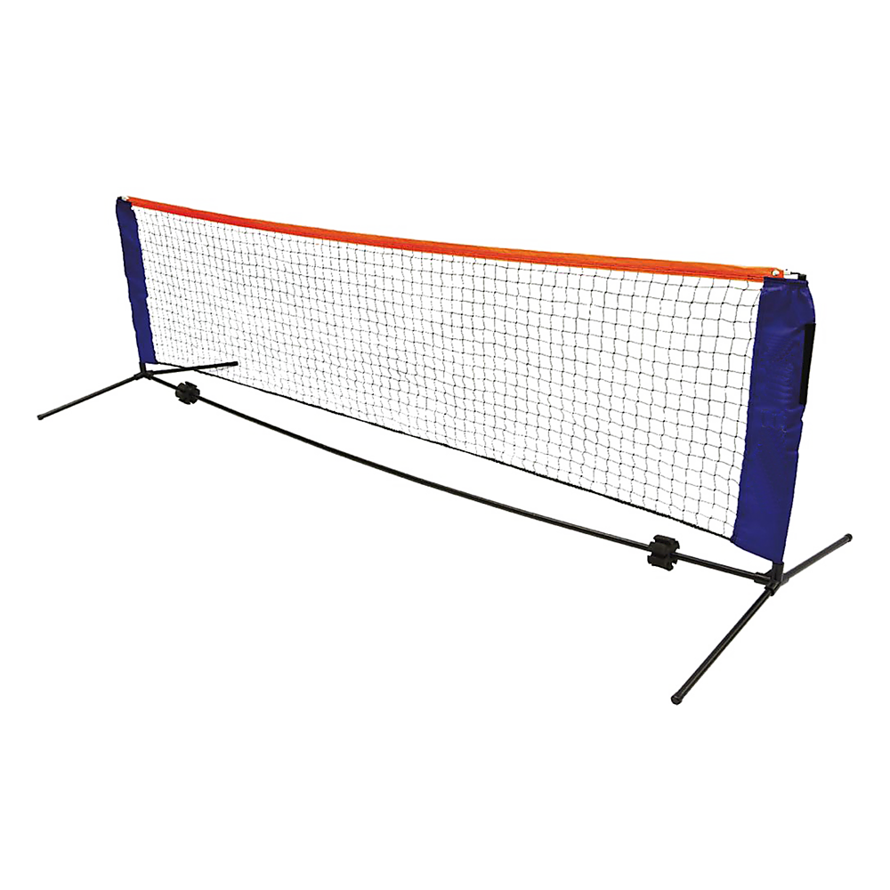Portable Foldable 6m Tennis Net and Post Set with Steel Frame and Carry Bag