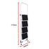 Foldable Non-Slip 4-Step Steel Ladder, 150kg Rated Per Step, Compact Fold