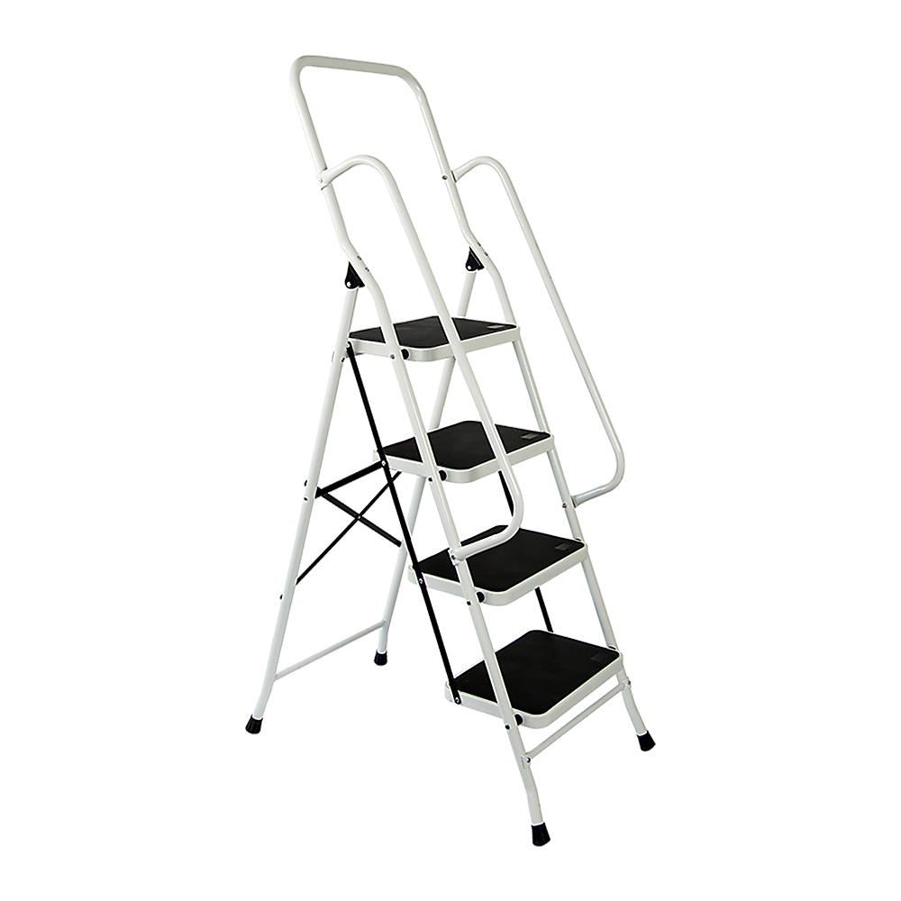 Foldable Non Slip 4 Step Steel Ladder