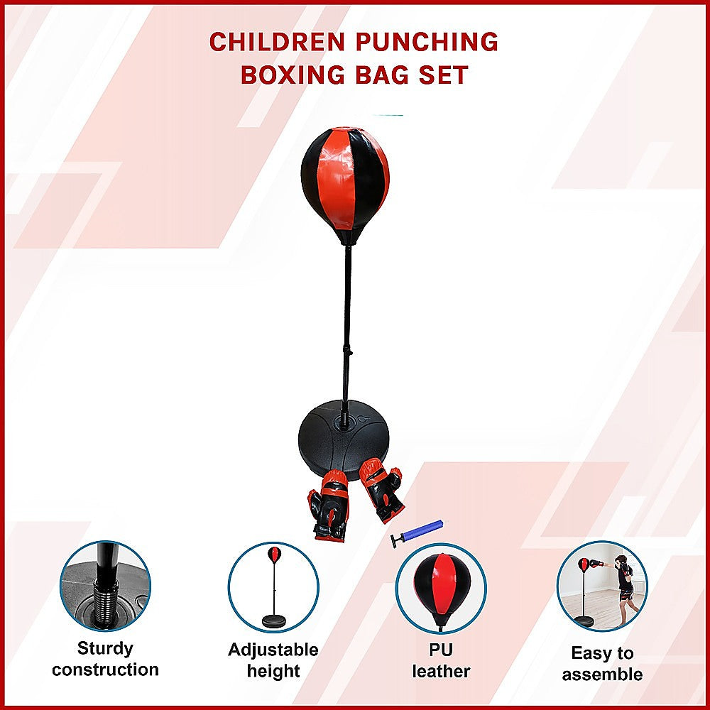 Children Punching Boxing Bag Set