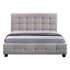 Linen Fabric Double Deluxe Bed Frame Beige
