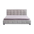 Linen Fabric King Deluxe Bed Frame Beige
