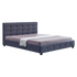 Linen Fabric King Deluxe Bed Frame Grey