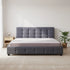 Linen Fabric King Deluxe Bed Frame Grey