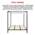 4 Four Poster King Bed Frame