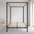 4 Four Poster Queen Bed Frame