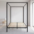 4 Four Poster Queen Bed Frame