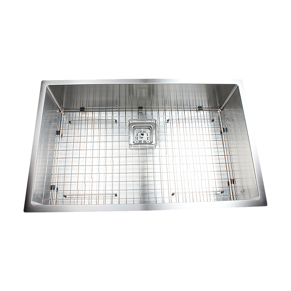 810x505mm Handmade 1.5mm Stainless Steel Undermount / Topmount Kitchen Sink with Square Waste