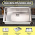 810x505mm Handmade 1.5mm Stainless Steel Undermount / Topmount Kitchen Sink with Square Waste