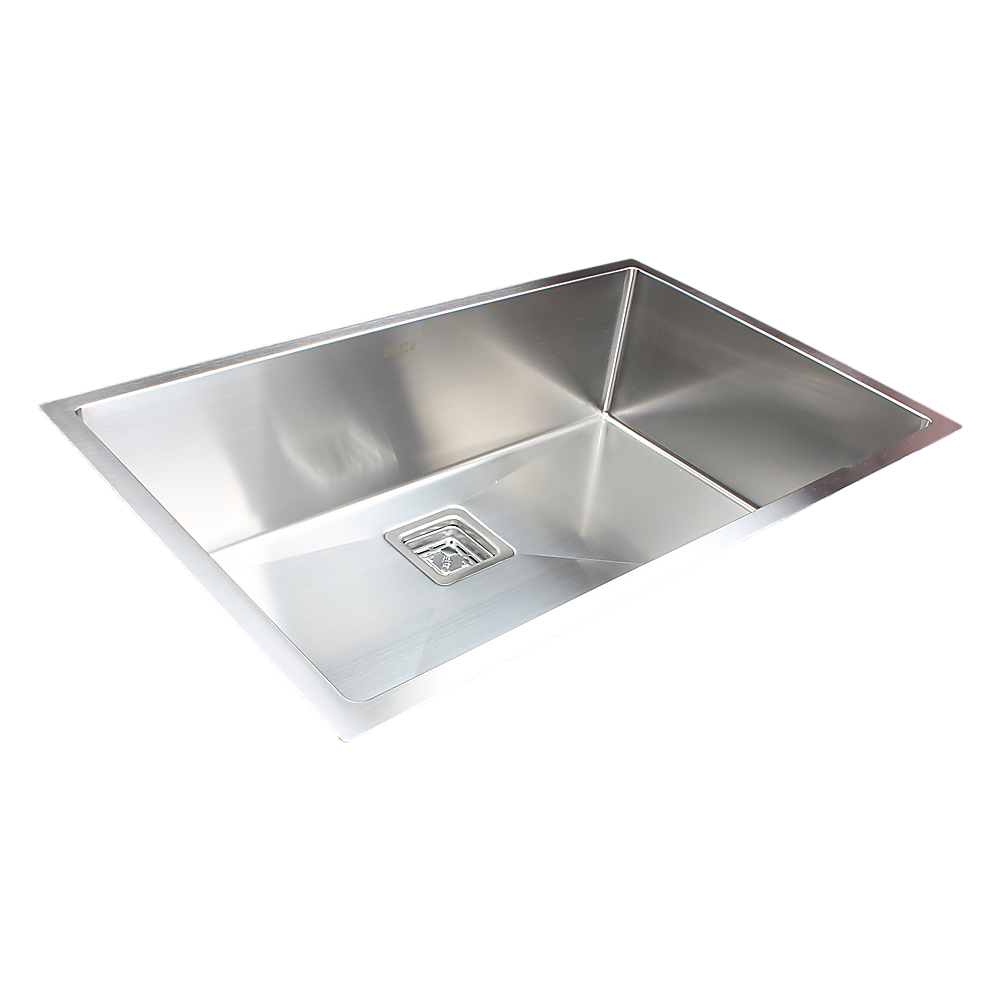 810x505mm Handmade 1.5mm Stainless Steel Undermount / Topmount Kitchen Sink with Square Waste