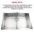 810x505mm Handmade 1.5mm Stainless Steel Undermount / Topmount Kitchen Sink with Square Waste