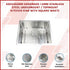 430x455mm Handmade 1.5mm Stainless Steel Undermount / Topmount Kitchen Sink with Square Waste