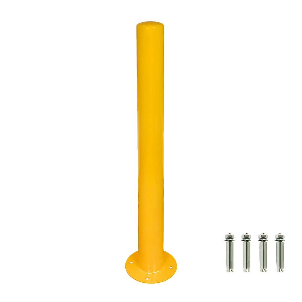 Yellow Heavy Duty Steel Bollard Post