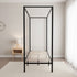 4 Four Poster Single Bed Frame