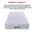 Contour Encased Coil King Single Mattress – Hybrid Support with CertiPUR-US® Certified Foam Comfort Layers