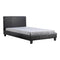 King Single PU Leather Bed Frame Black