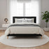 Queen PU Leather Deluxe Bed Frame Black