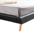 King PU Leather Deluxe Bed Frame Black