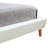 Queen PU Leather Deluxe Bed Frame White