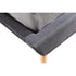 King Linen Fabric Deluxe Bed Frame Grey
