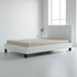 King Single PU Leather Bed Frame White