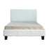 King Single PU Leather Bed Frame White