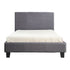 King Single Linen Fabric Bed Frame Grey