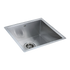 440x440mm Handmade Stainless Steel Undermount / Topmount Kitchen Laundry Sink with Waste