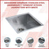 440x440mm Handmade Stainless Steel Undermount / Topmount Kitchen Laundry Sink with Waste