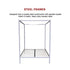 4 Four Poster Queen Bed Frame